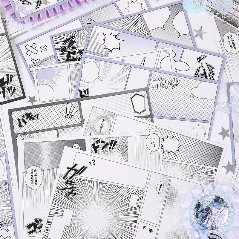 10 Sheets of Background Boards for Ita Bag - Japanese Anime Style